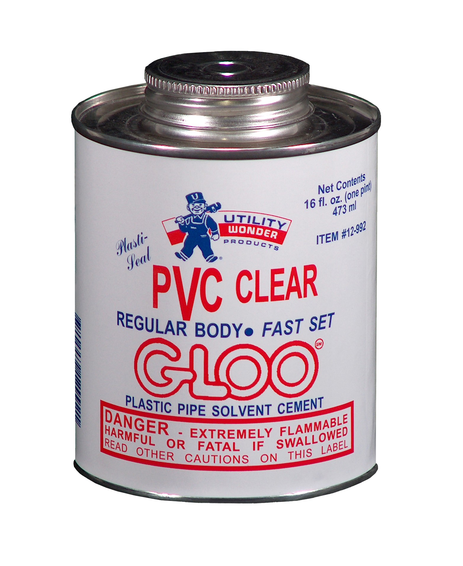 PLASTI-SEAL PVC CLEAR GLOO REGULAR BODY SOLVENT CEMENT